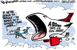 BOEING VS AIRBUS  by Milt Priggee