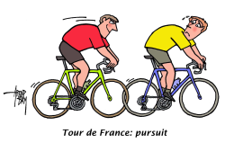 TOUR DE FRANCE PURSUIT by Arend Van Dam