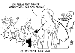 BETTY FORD, B/W by Randy Bish