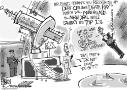 DR NO AND THE DEBT CEILING DEATH RAY by Pat Bagley