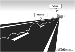 THE CAN DOWN THE ROAD by RJ Matson