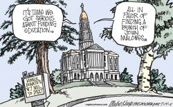 LOCAL CO EDUCATION FUNDING  by Mike Keefe