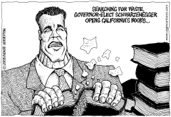 ARNOLD OPENS THE BOOKS by Monte Wolverton