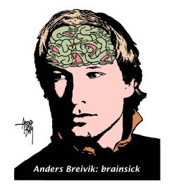 ANDERS BREIVIK BRAINSICK by Arend Van Dam