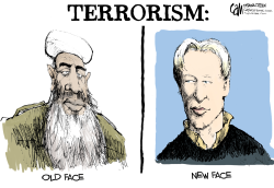FACE OF TERRORISM  by Cam Cardow