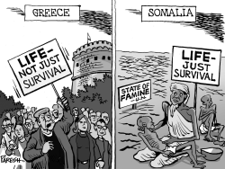GREECE AND SOMALIA by Paresh Nath