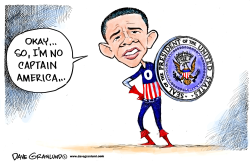CAPTAIN AMERICA WANNABE by Dave Granlund