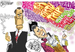 TRIPPIN TEA PARTY by Pat Bagley