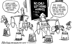 NO CHILD LEFT BEHIND by Mike Keefe