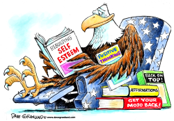 USA AND SELF ESTEEM by Dave Granlund
