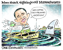 OBAMA VACATION AND POLLS by Dave Granlund