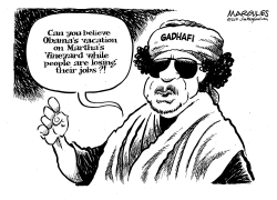 GADHAFI OUT OF A JOB by Jimmy Margulies