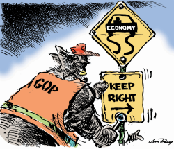 TURN RIGHT - COLOR by Jim Day