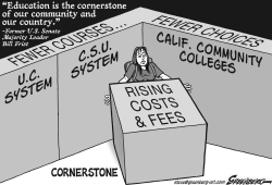 CALIF COLLEGES BW by Steve Greenberg