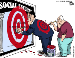 RICK PERRY SOCIAL SECURITY TARGET by Jeff Parker