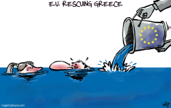 EU RESCUING GREECE  by Kap