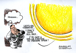 CHRISTIE THINKS ABOUT RUNNING by Jimmy Margulies