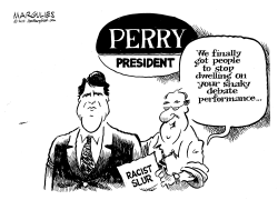 RICK PERRY RACIST SLUR by Jimmy Margulies