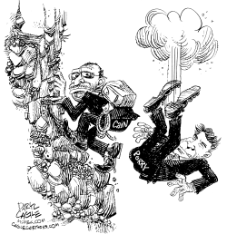 HERMAN CAIN CLIMBS by Daryl Cagle