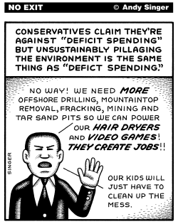 ENVIRONMENTAL DEFICIT SPENDING by Andy Singer