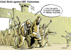 ISRAELI SOLDIER TO BE FREED by Patrick Chappatte