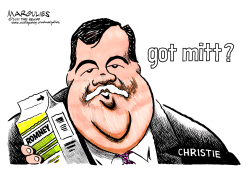 CHRISTIE ENDORSES ROMNEY FOR PRESIDENT  by Jimmy Margulies