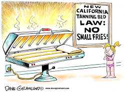  TANNING BEDS AND KIDS by Dave Granlund