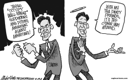 CANTOR VERSUS MOBS by Mike Keefe