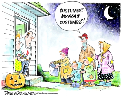 HALLOWEEN AND HOMELESS by Dave Granlund