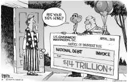 NATIONAL DEBT INVOICE by Rick McKee