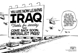 LEAVING IRAQ by Nate Beeler
